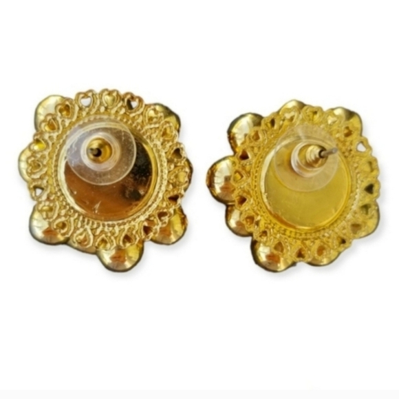 PARK LANE JEWELS COLLECTION "VISIONS" GOLDTONE BEAD CLUSTER EARRINGS - Picture 5 of 6